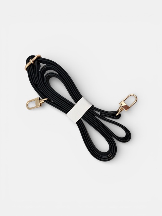 Amazon Essentials Black Crossbody Bag with Gold Hardware - Picture 3 of 3